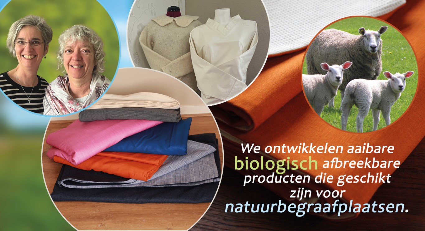 uitvaartkleding kopen bestellen natuurbegrafenis natuurbegraafplaats ecologisch afbreekbaar biologisch stoffen toegestaan Middel